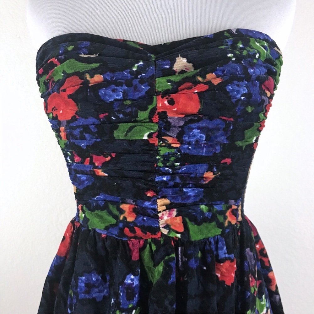 Anthro HD in Paris Paca Dress Floral Smocked 2 - Picture 4 of 7